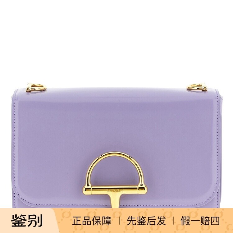GUCCI 古驰女士 Siena紫色小号真皮单肩包2025秋冬新款意大利代购