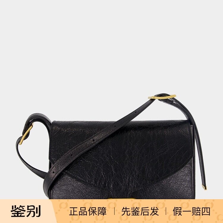 BALENCIAGA 巴黎世家女士中号clicca黑色单肩包 26春夏意大利代购
