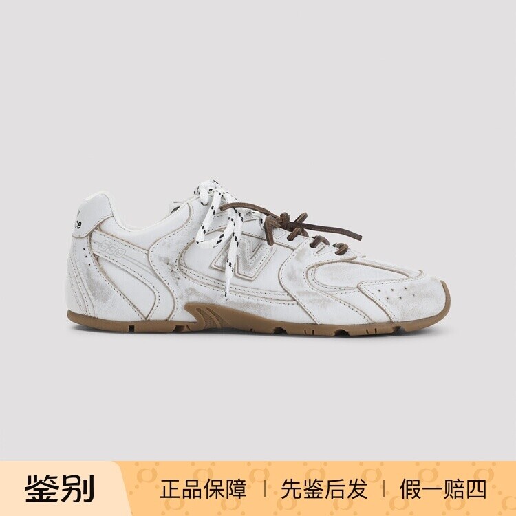 MIU MIU new balance 缪缪 女士白色真皮运动鞋 26早春意大利代购