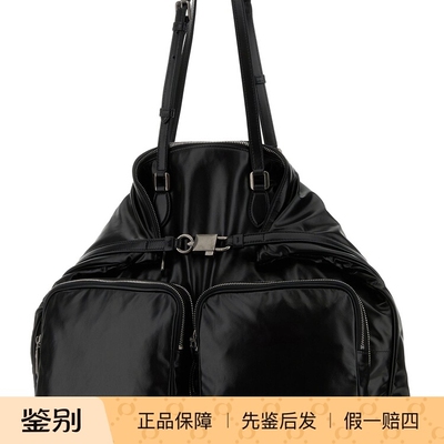 DOLCE & GABBANA 男士黑色真皮大号DG购物包26早春新款意大利代购
