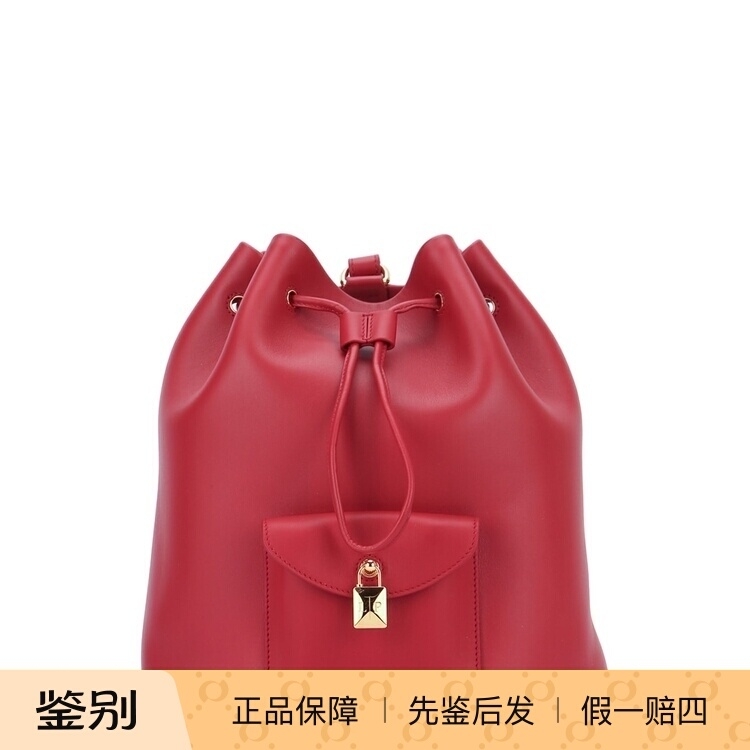 LORO PIANA 女extra drawstring L27 真皮双肩包25早秋意大利代购