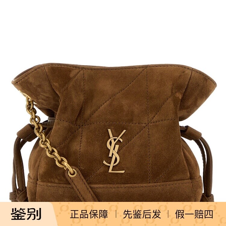 Saint Laurent 圣罗兰YSL迷你jamie 棕色麂皮包26早春 意大利代购