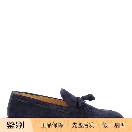 BRUNELLO CUCINELLI 男士蓝色流苏 bc乐福鞋26早春新款意大利代购