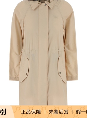 BURBERRY 女newbury 米色连帽风衣 26早春新款 8120898意大利代购