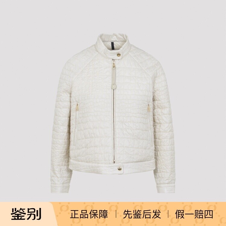 MONCLER 盟可睐女士Aubrieta米白色立领薄羽绒服26早春意大利代购