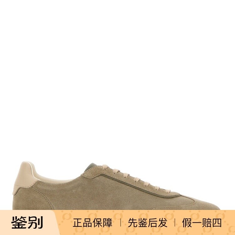 Brunello Cucinelli 男士灰色真皮BC运动鞋 26早秋新款意大利代购