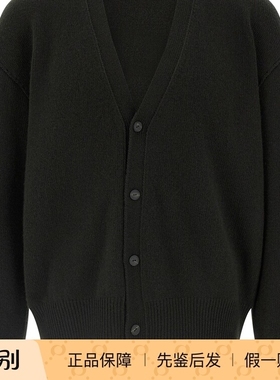 THE ROW 男士mats 黑色羊绒开衫 25秋冬新款 意大利代购