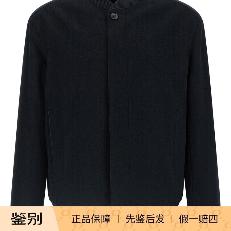 ZEGNA 杰尼亚 男士蓝色飞行员羊绒夹克外套 26秋冬新款意大利代购