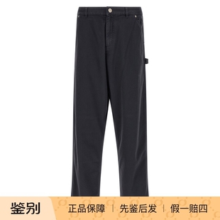 MONCLER 盟可睐男士蓝色棉质工装长裤 26早春新款 意大利代购蒙口