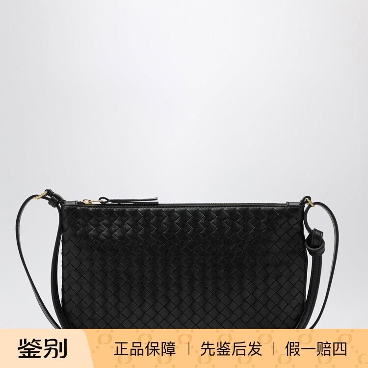BOTTEGA VENETA 女BV中号黑色piccolo单肩包26秋冬新款意大利代购