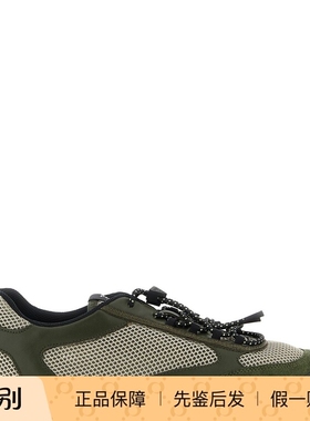 PRADA 普拉达男士speedrock 绿色织物配皮运动鞋26早春意大利代购