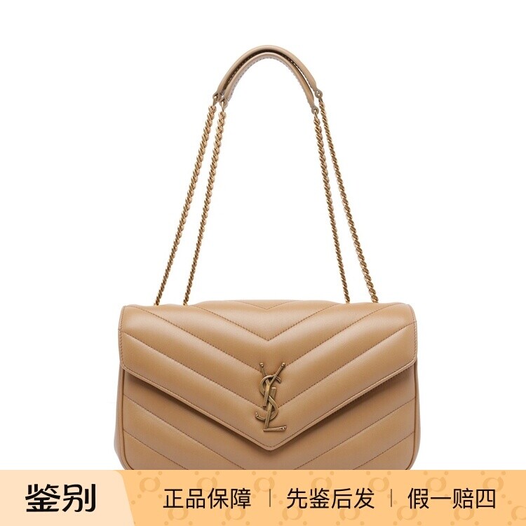 Saint Laurent圣罗兰YSL中号loulou米金链包26早春新款意大利代购