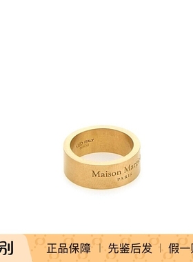 MAISON MARGIELA 男士金色925纯银logo戒指 26早春新款意大利代购