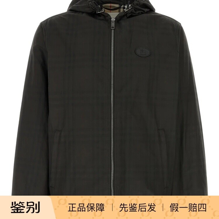 BURBERRY 博柏利男士格子风帽夹克 8127541 26秋冬新款意大利代购