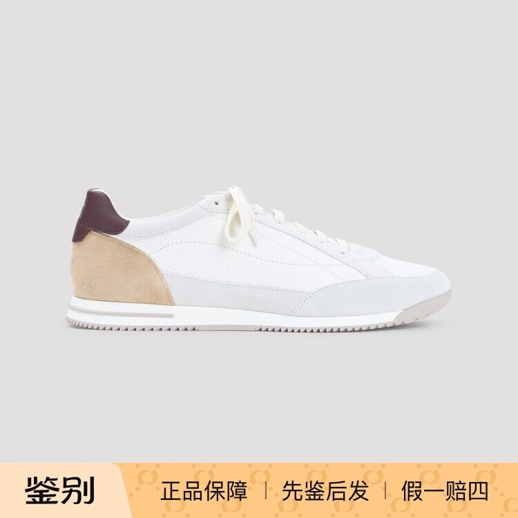 Brunello Cucinelli 男士拼色真皮BC运动鞋 26早春新款意大利代购