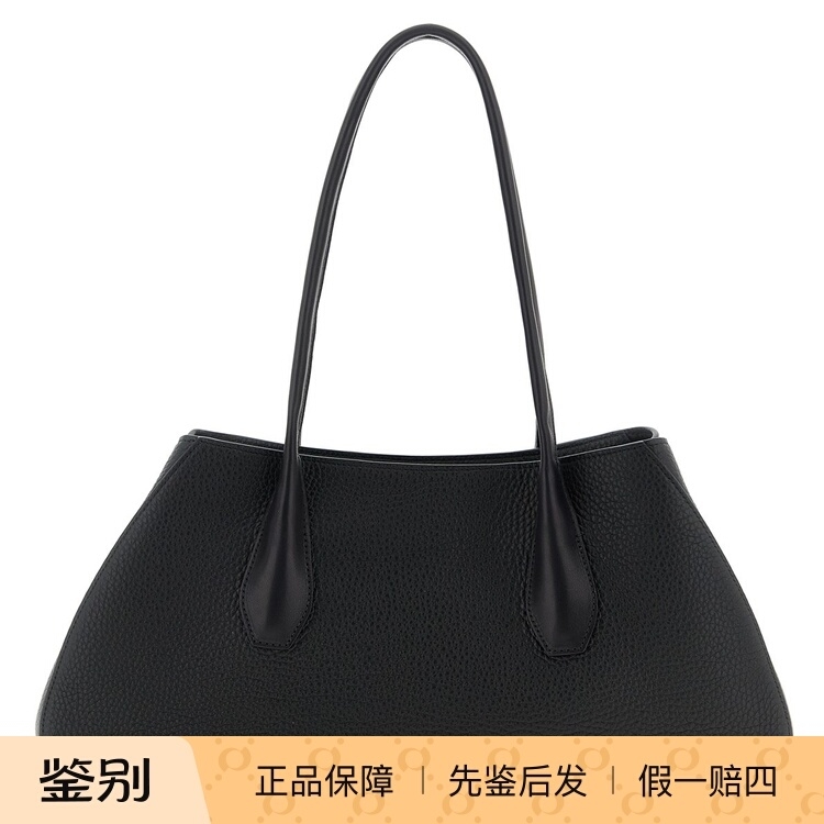 THE ROW 女士alger大号黑色粒面真皮单肩包 25早秋新款意大利代购