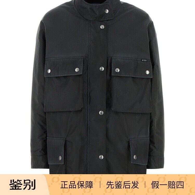 PRADA 普拉达女士灰色再生尼龙多袋外套26早春新款意大利代购正品