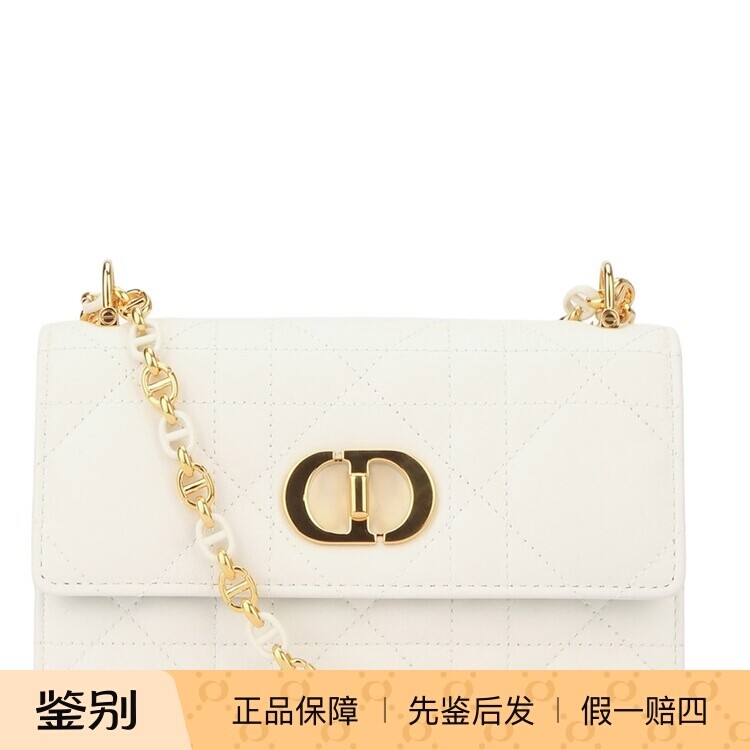 DIOR 迪奥女士迷你miss caro白色真皮手提包26早春新款意大利代购
