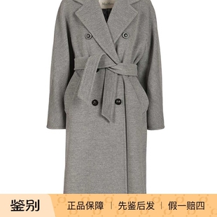 Max Mara 女士灰色101801羊毛羊绒madame大衣 26早春新意大利代购