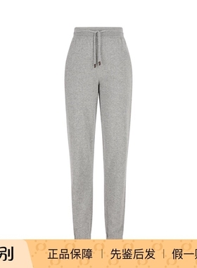 LORO PIANA诺悠翩雅女士灰色baby羊绒lp卫裤长裤25秋冬意大利代购