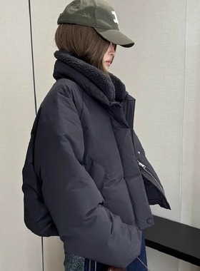 2025冬季东大门新款韩国设计师low cl*ssic气质可拆卸毛领羽绒服