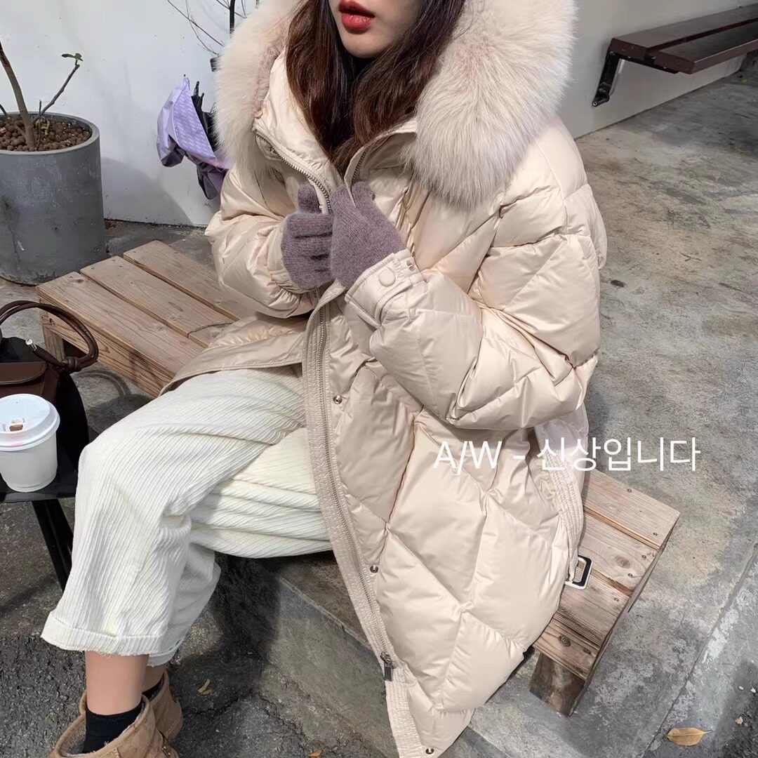 韩国东大门中长款羽绒服