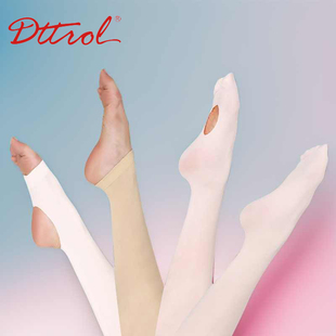 笛雀儿高弹舞蹈袜成人儿童芭蕾大袜连裤薄款挖洞九分踩脚练功考级