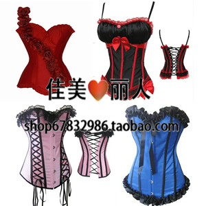 新款特价欧美女式宫廷美体塑身衣性感马甲束胸外穿束身ds演出服夏
