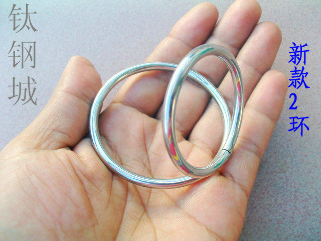 钛钢城r 人体穿刺 潮人装备 玩家专业定做阴茎环 jj环  连体二环