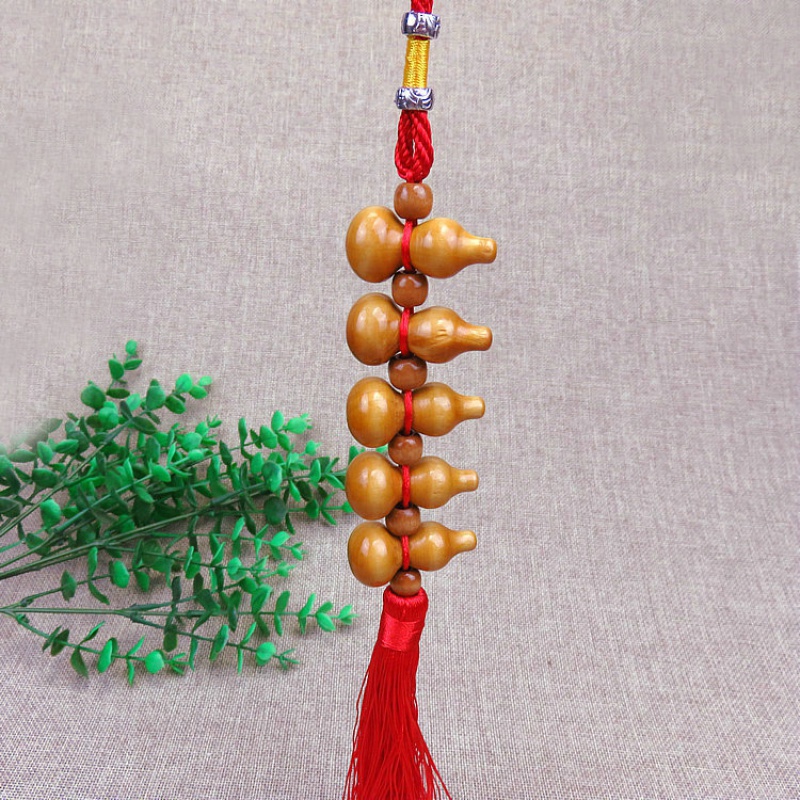 天然桃木葫芦汽车挂件车内挂饰