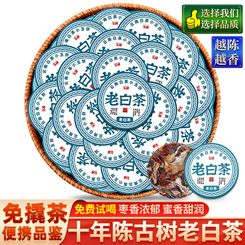 十年陈云南古树老白茶小玉饼