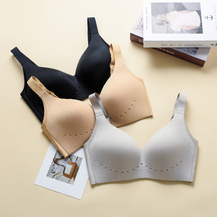 大码无钢圈超薄纸片人内衣防凸点收副乳不跑杯不外扩高弹无痕文胸