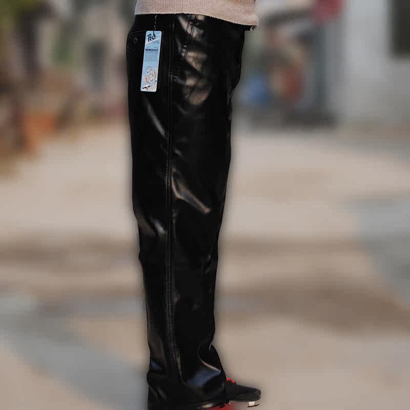 Pantalon cuir homme droit pour hiver - Ref 1488909 Image 4