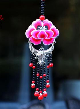 云南民族风原创双面刺绣项链