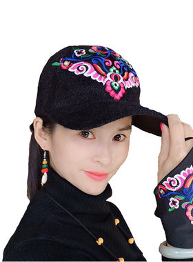 棒球帽云南民族风民族风棒球帽女