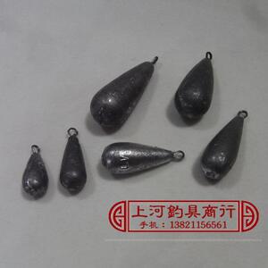 水滴 铅坠 水滴形铅坠 矶竿海竿配件 20 30 40 50 60 70 80 100克