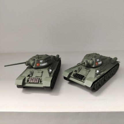 包邮成品塑料1比72模型苏联T-34/76型1943年型中型坦克包邮