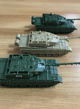 成品塑料1:144拇指大小中国99A主战坦克绿色浅褐色满50包邮