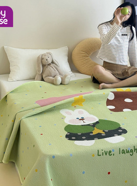 babyhouse全棉床盖单件2025新款四季通用A类母婴级榻榻米防滑床单