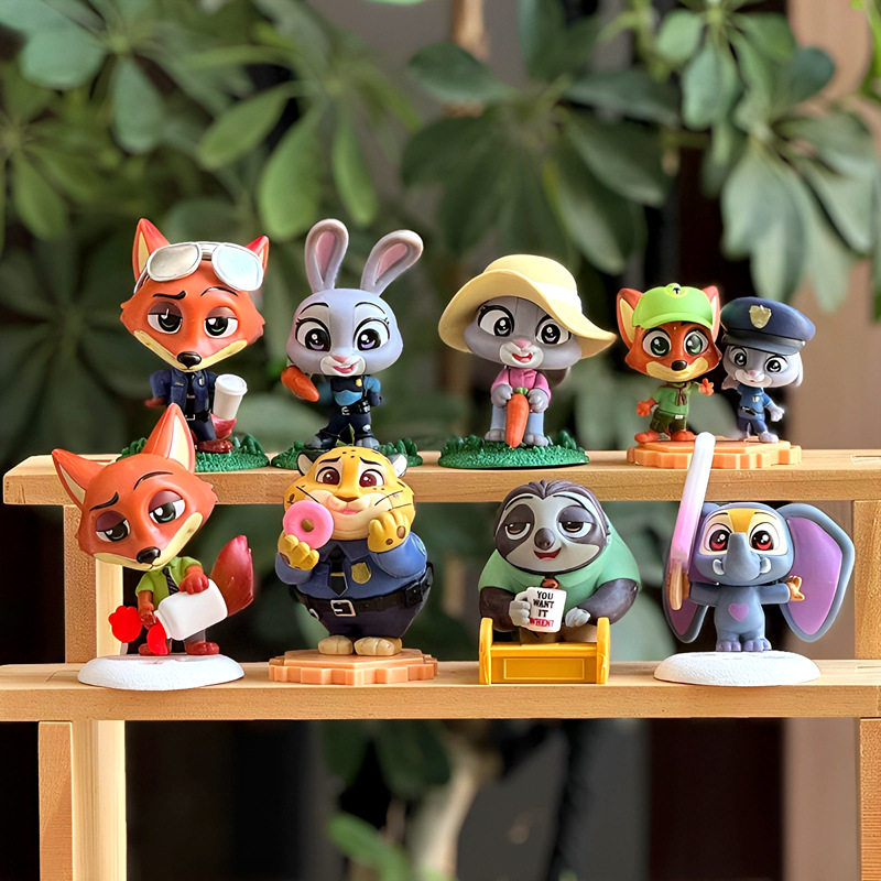 新款梦幻疯狂动物城狐狸尼克警察朱迪Q版手办模型潮玩摆件小礼物,模玩/动漫/周边/娃圈三坑/桌游,DIY手办/兵人/雕像,淘宝优惠券,粉丝福利购,淘宝优惠卷