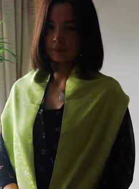 南京云锦礼品粉色围巾包邮
