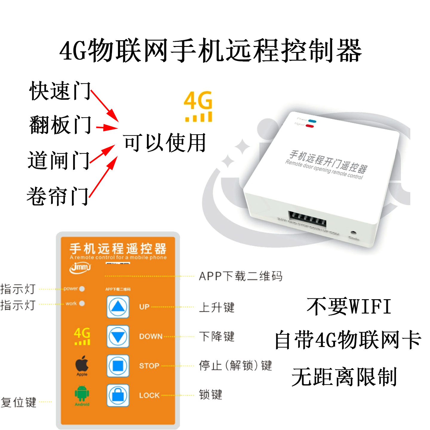 4G物联网远程手机控制无需WIFI