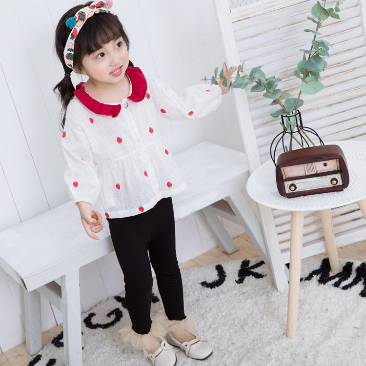 女童秋装新款童装长袖棉麻娃娃衫洋气公主上衣韩版荷叶领衬衫,童装/婴儿装/亲子装,T恤,淘宝优惠券,粉丝福利购,淘宝优惠卷