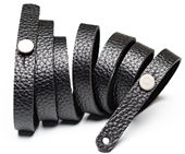 双筒望远镜背带复刻版 手工制头层牛皮真皮照相机纯皮挂带复古黑色