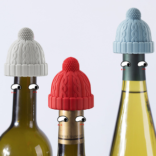 小红帽红酒瓶塞子家用创意硅胶干红瓶塞香槟酒葡萄酒塞密封保鲜塞