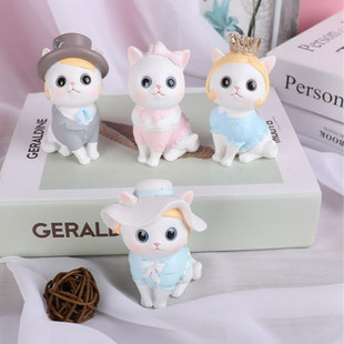 莉塔喵喵盲盒可爱猫咪家居汽车桌面摆件学生儿童女生潮玩手办礼物