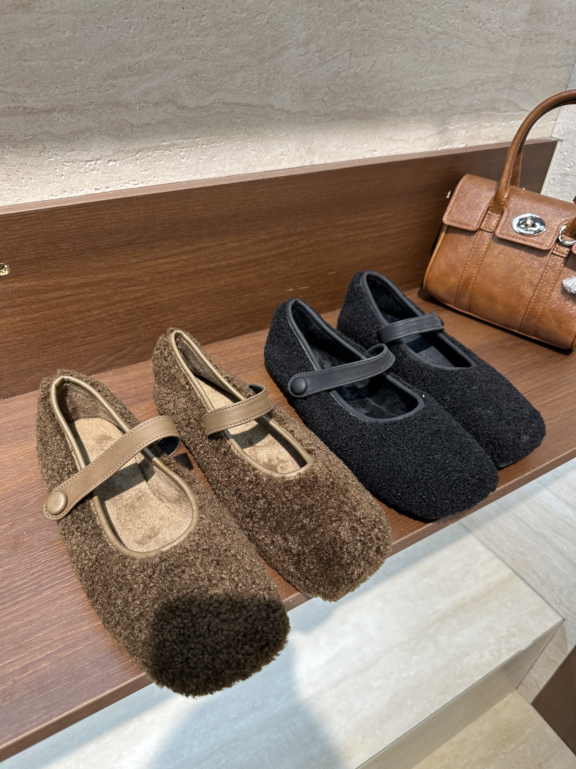 复古方头平底一字扣带玛丽珍鞋女年新款保暖加绒毛毛1688-B.B18-1,女鞋,时尚休闲鞋,淘宝优惠券,粉丝福利购,淘宝优惠卷