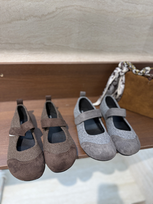 2025秋款新款女鞋平底单鞋女浅口一字扣带玛丽珍鞋0355-9（L3)