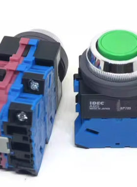IDEC正品和泉ABS120NG 211NG 110R 120R 自复位开关按钮孔25mm