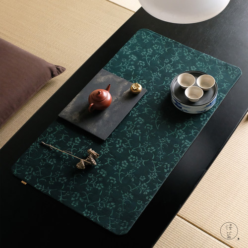 慢蓝香云纱新中式茶席禅意生活